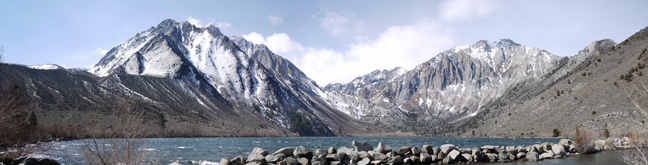 Convict Lake and the glacially carved valley beyond