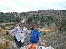 Adiel Klompmaker and Rene Fraaije in Cyprus