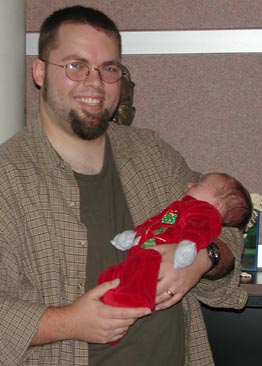 Matt Wedel with his son London